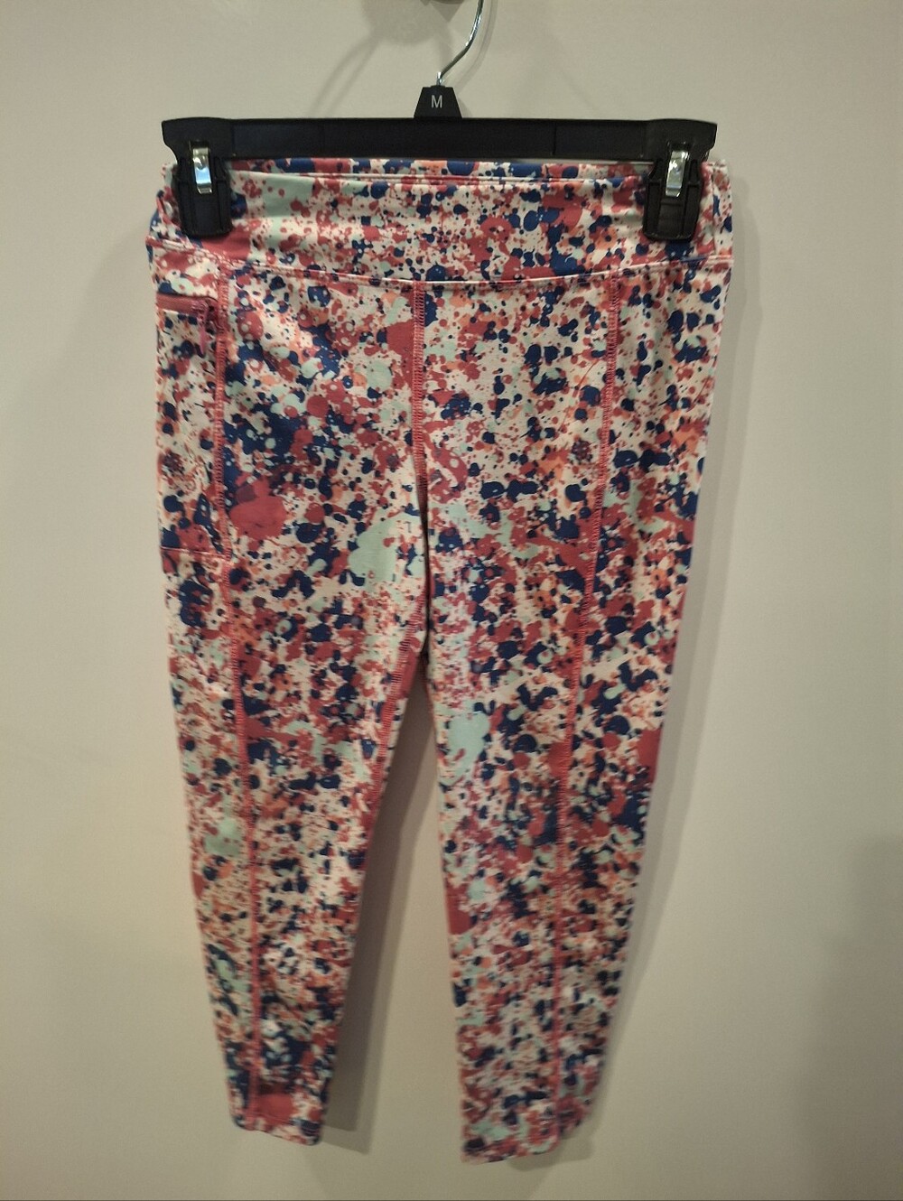 bcg Coral, Navy & Mint Splatter Print Leggings